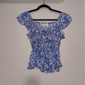 Japza Blue and White Top (XS)